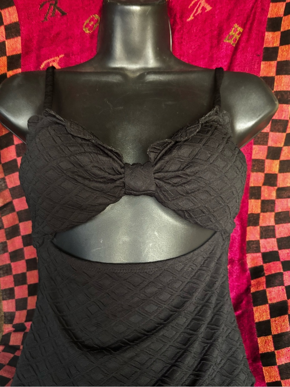 Cupshe Black Scalloped Cutout One-Piece Swimsuit 💜 - Picture 4 of 15